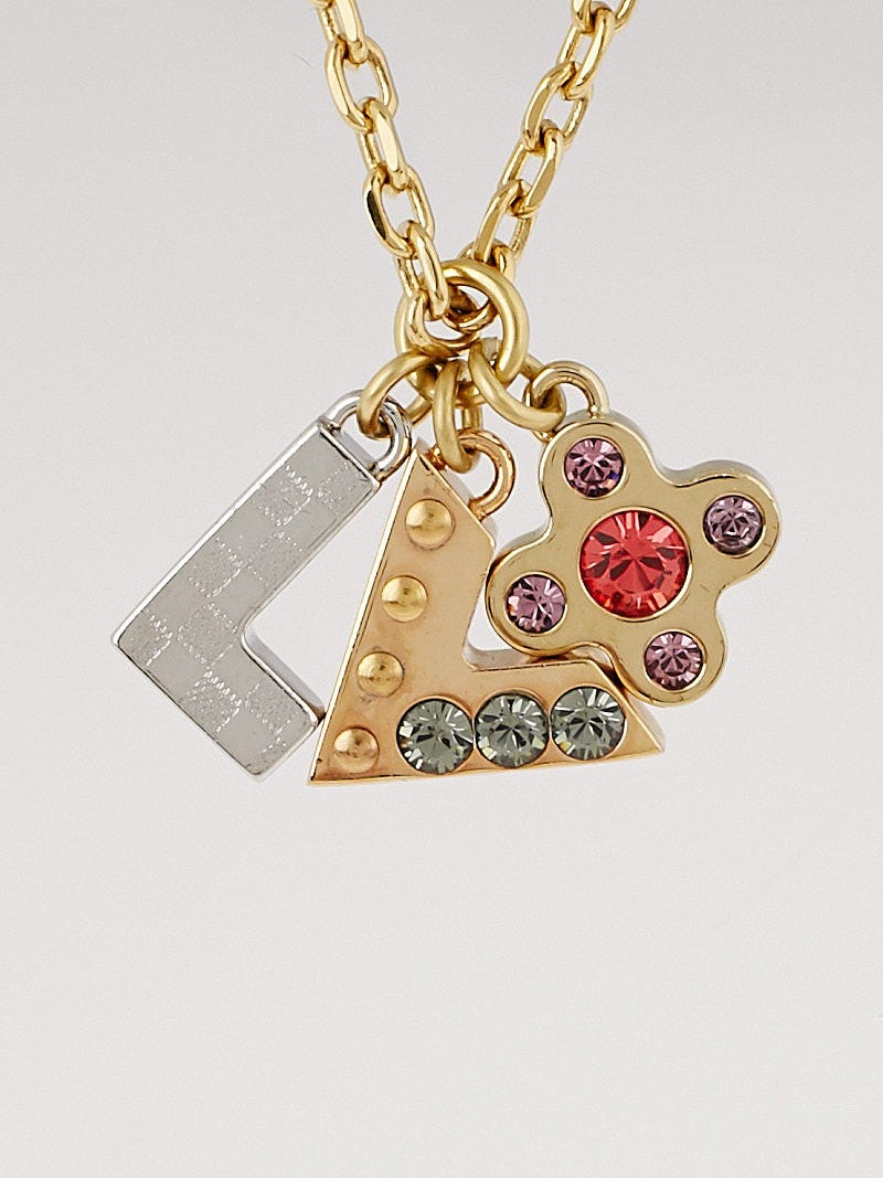Louis Vuitton Multicolor Love Letter Necklace | Yoogi's Closet