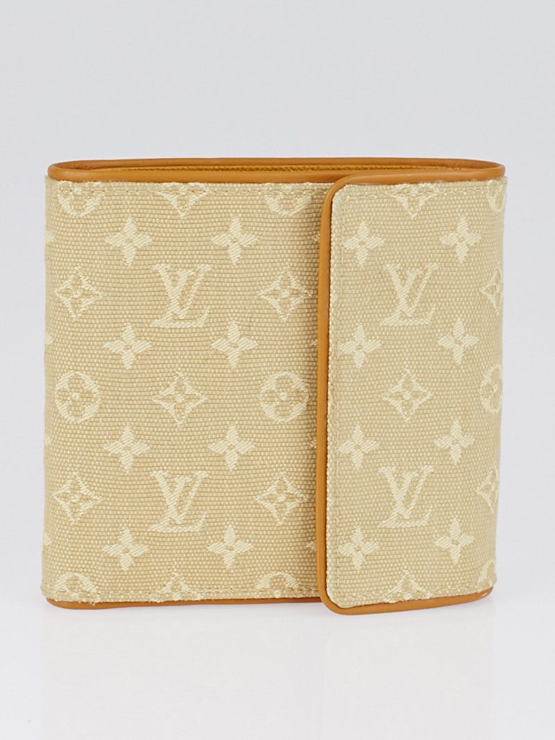 Louis Vuitton Beige Monogram Mini Lin Canvas Porte-Tresor International  Wallet - Yoogi's Closet