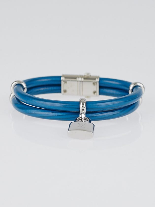 Louis Vuitton Turquoise Epi Leather Keep It Twice Bracelet