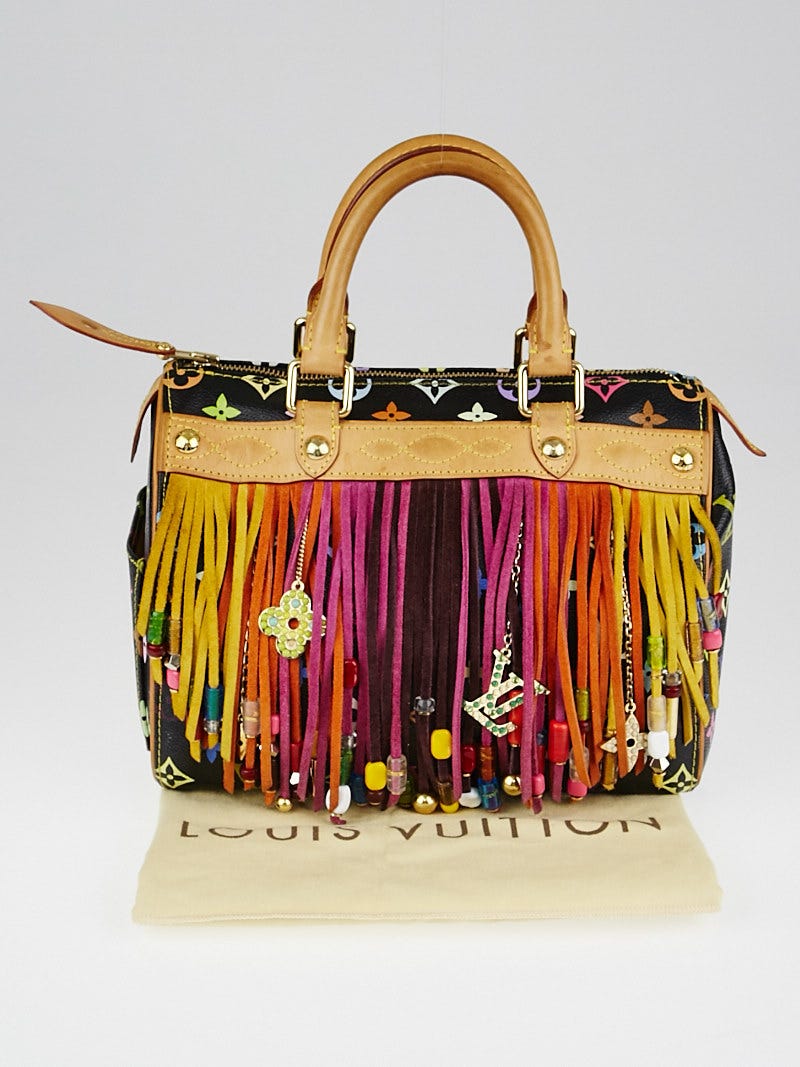 Louis Vuitton Black Monogram Multicolore Alma Bag - Yoogi's Closet