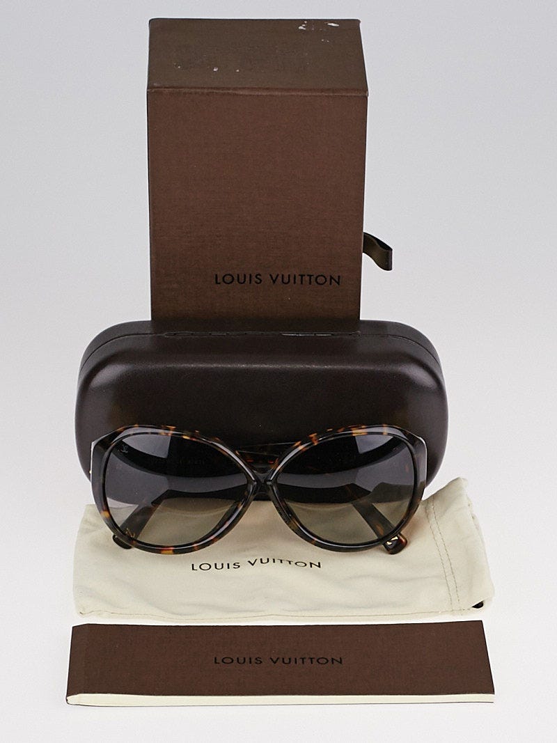 輝い Louis Vuitton Soupcon Frame Acetate Shell Tortoise Brown 自動車