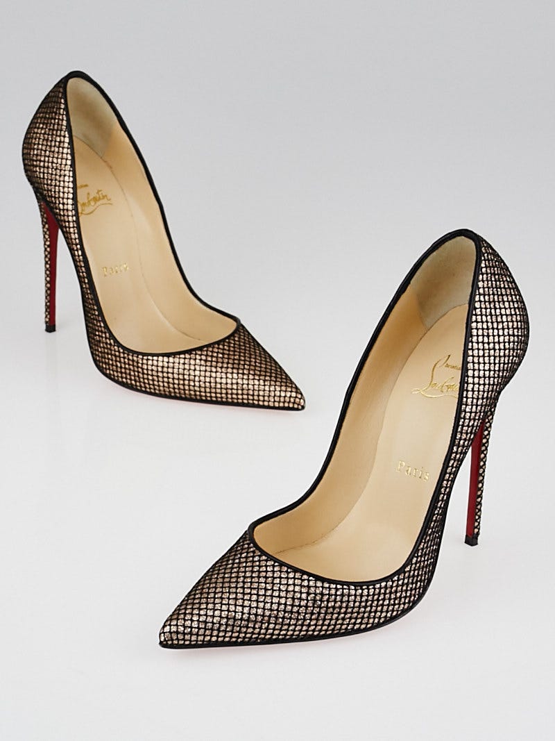 Christian Louboutin Shoes, Black So Kate Patent Pointed-Toe Red Sole Pump  (size 38.5)