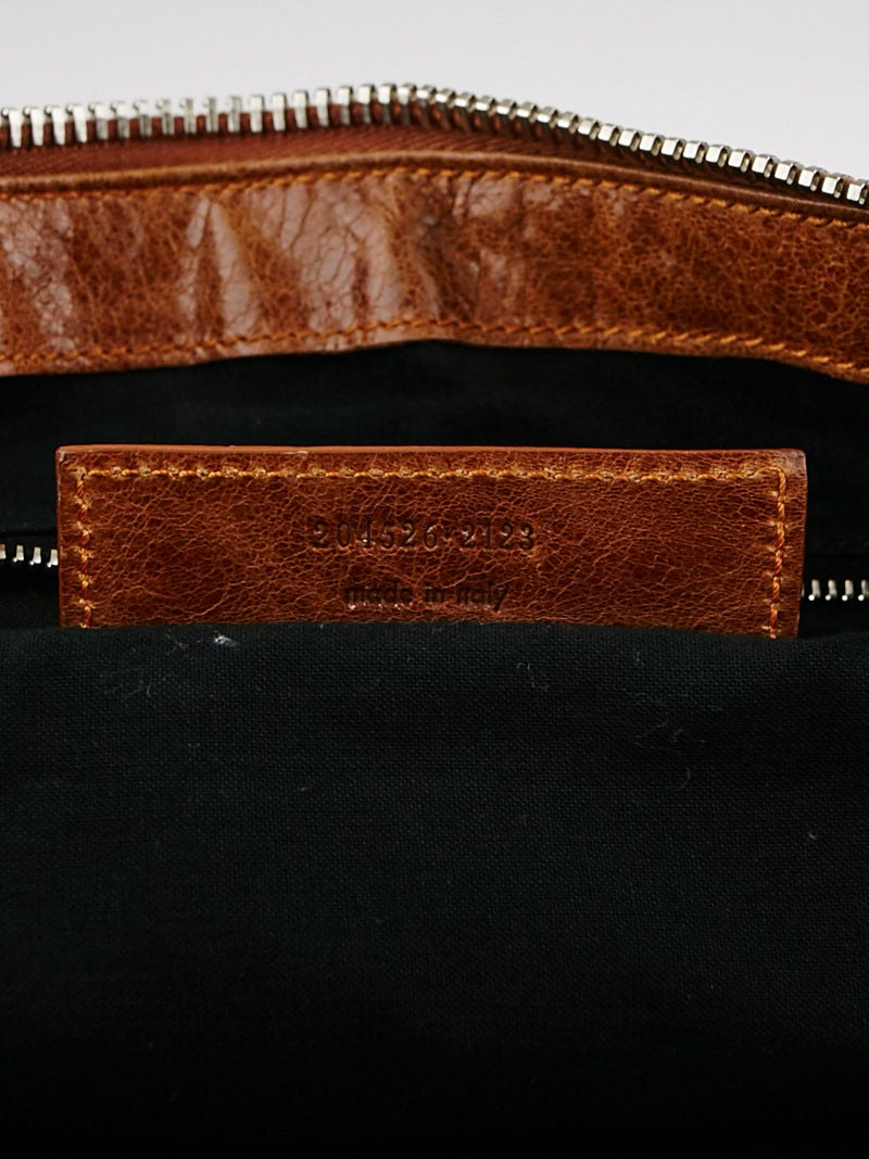 Balenciaga Automne Lambskin Leather Giant Brogues Covered Work Bag