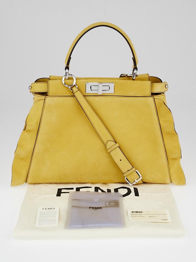 Fendi peekaboo yellow top