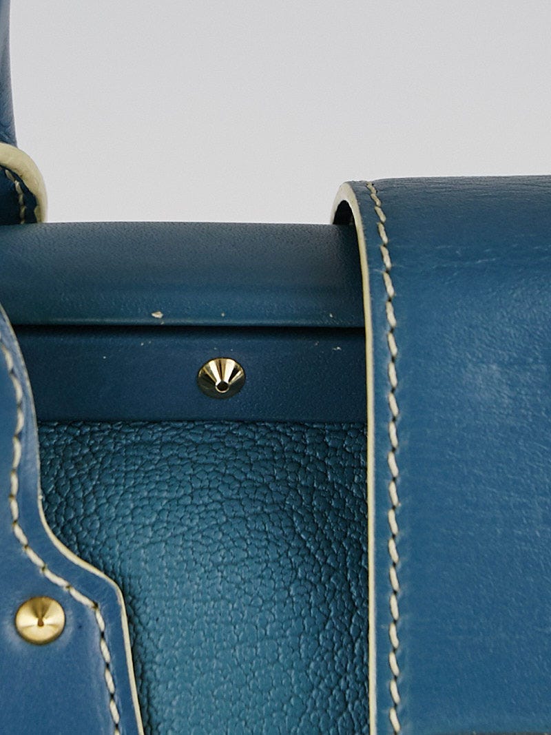 Louis Vuitton Blue Suhali Leather L'Ingenieux PM Bag - Yoogi's Closet