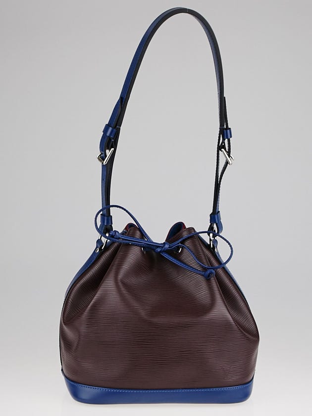 Louis Vuitton Questche/Fuchsia/Saphir Tri-Color Epi Leather Petit Noe Bag