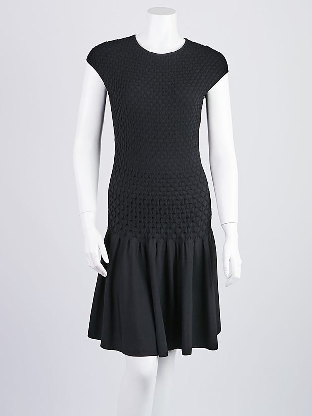 Alexander McQueen Black Viscose Blend Dress Size S