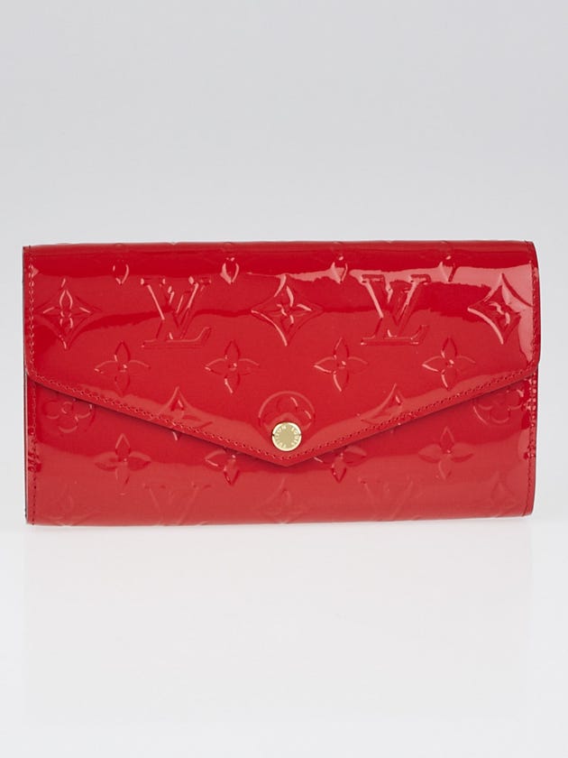 Louis Vuitton Cerise Monogram Vernis Sarah NM3 Wallet