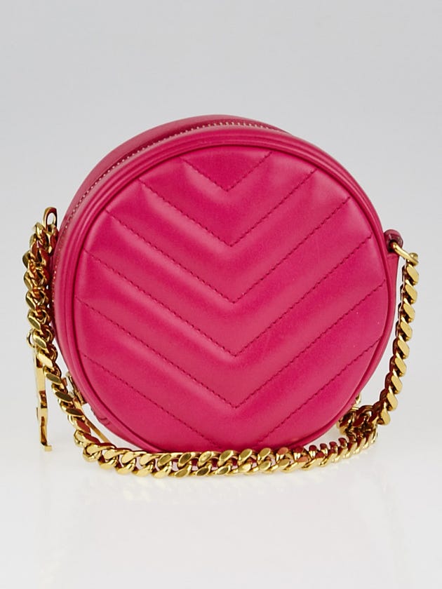 Yves Saint Laurent Pink Matelasse Leather Small Bubble Bag