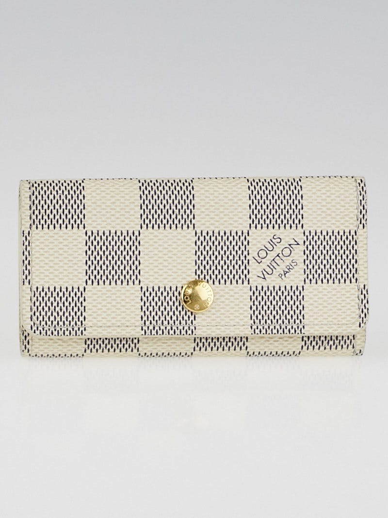 Louis Vuitton, Accessories, Louis Vuitton Damier Azur 6 Key Holder White