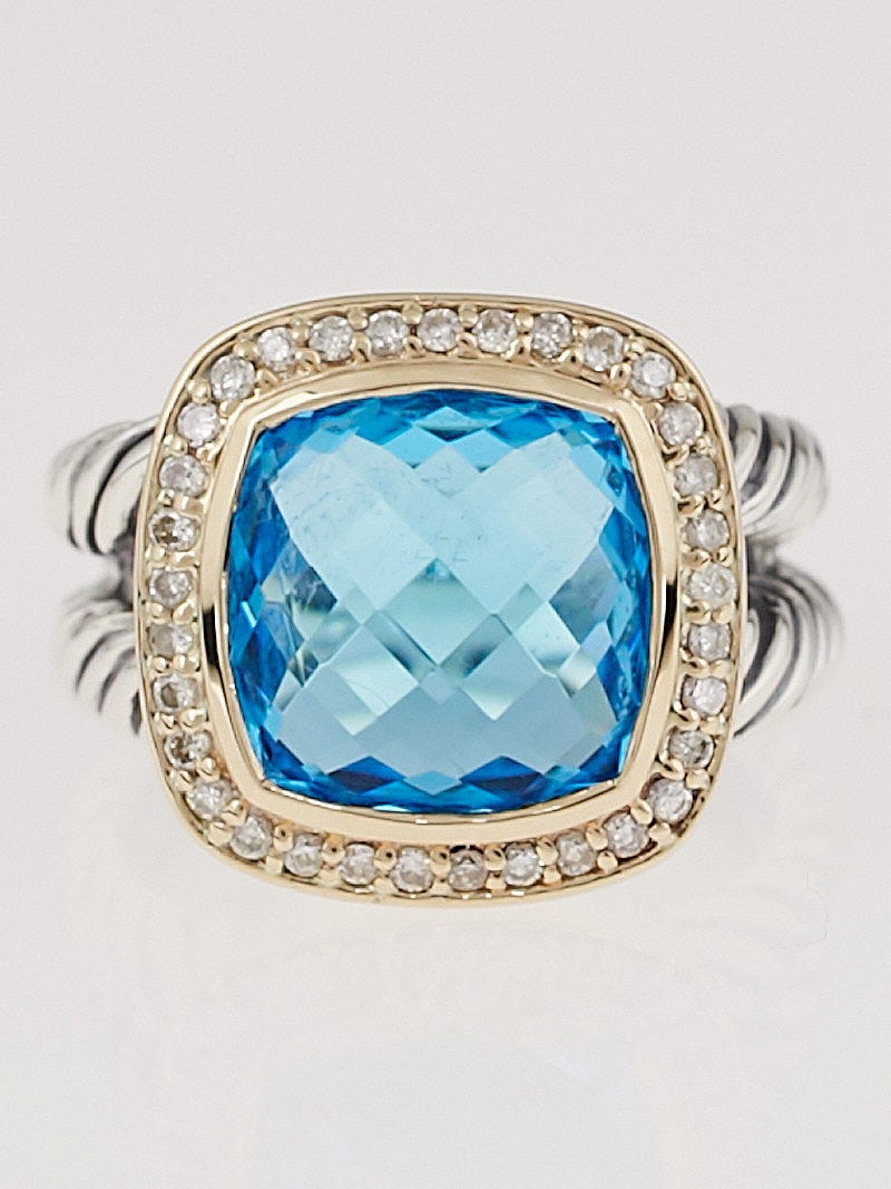 David yurman blue discount topaz albion ring
