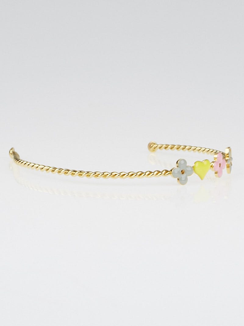 Louis Vuitton Gold/Multicolor Monogram Sweet Braided Headband - Yoogi's  Closet