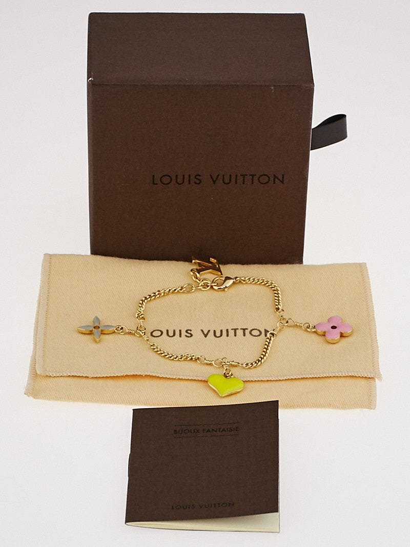 Louis Vuitton Multicolor Sweet Monogram Charm Bracelet - Yoogi's Closet