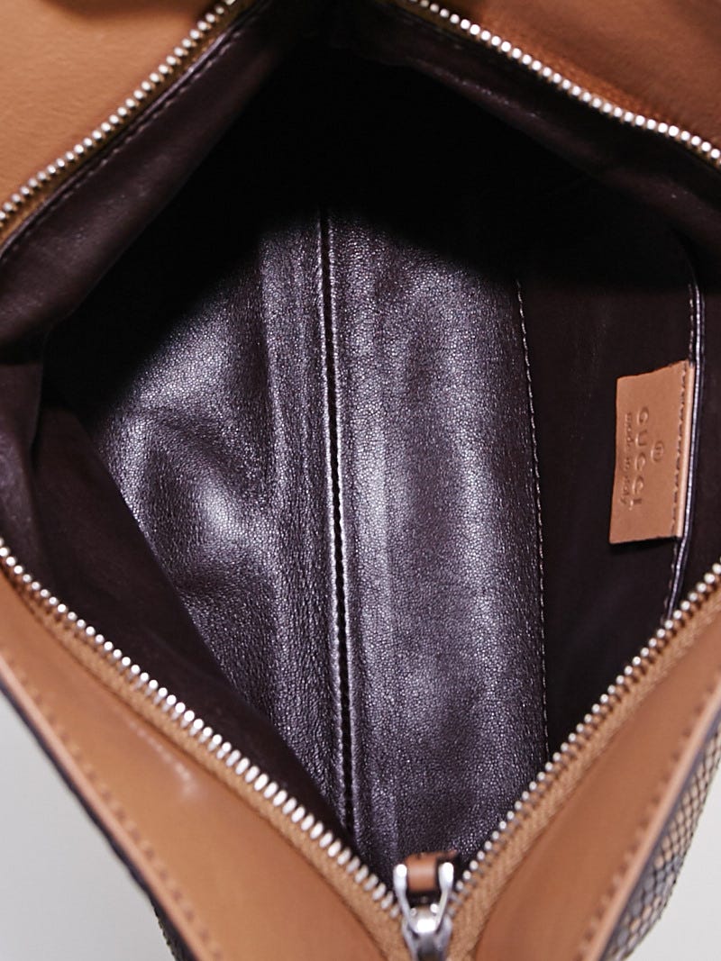 Gucci Black Leather Croisette Bamboo Evening Bag - Yoogi's Closet