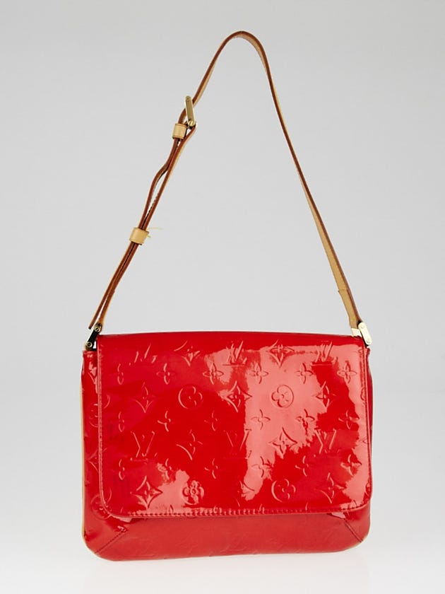 Louis Vuitton Red Monogram Vernis Thompson Street Bag