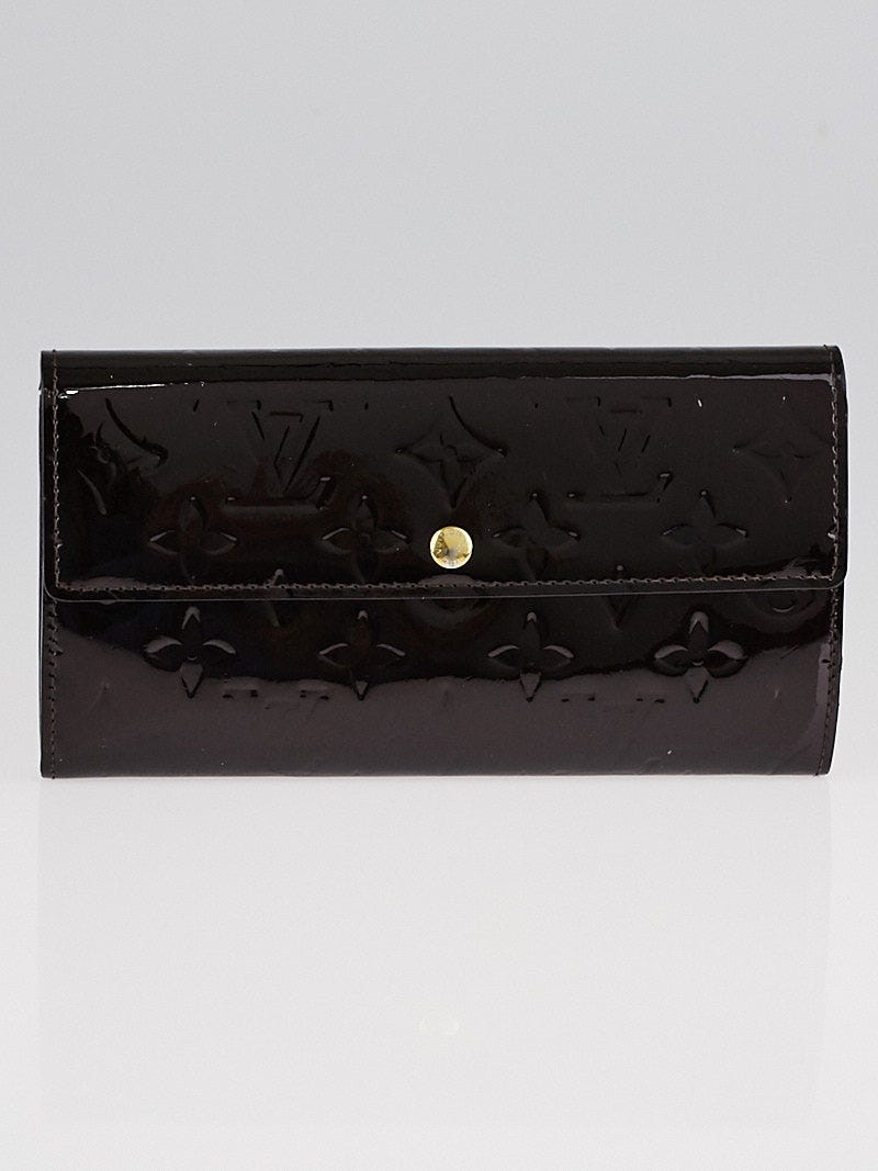 Louis Vuitton Amarante Monogram Vernis Zippy Wallet - Yoogi's Closet