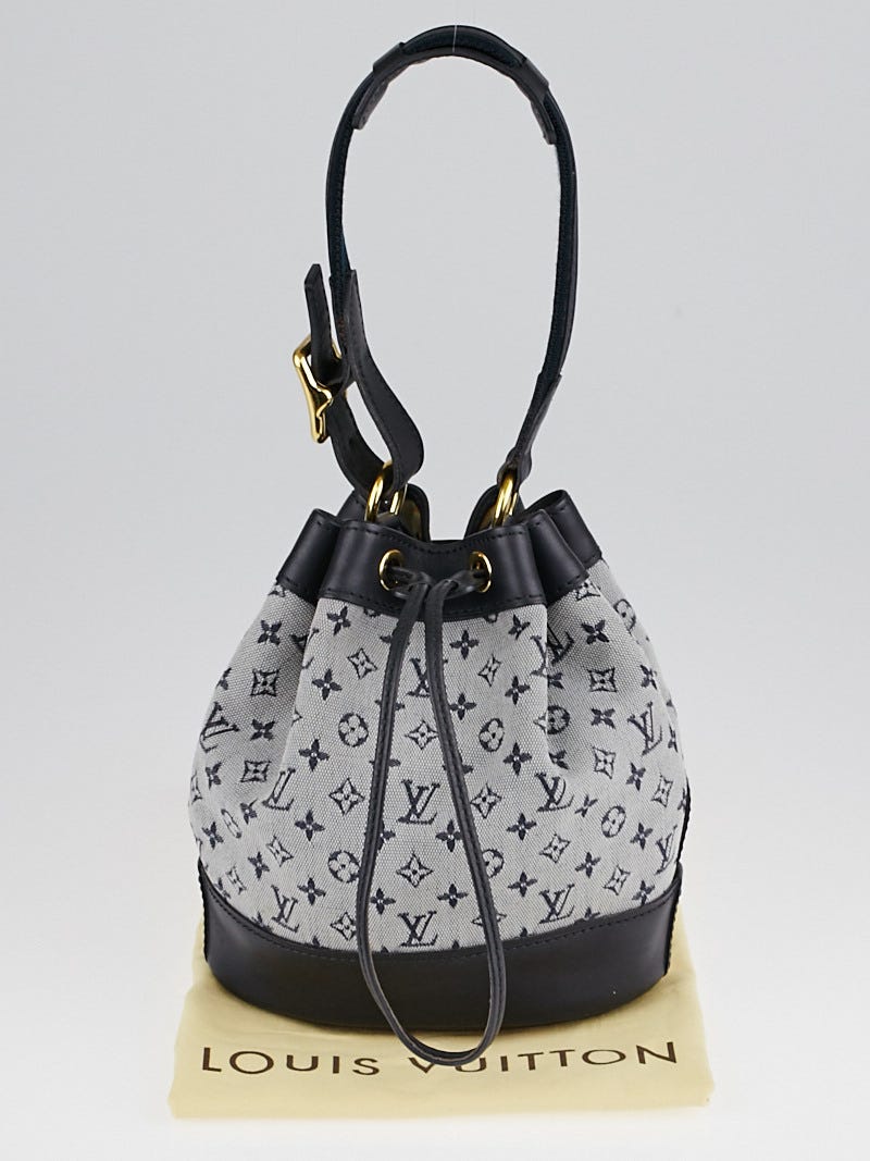 Louis Vuitton Blue Monogram Mini Lin Noelie Bag Drawstring BUCKET Mini NOE  Leather ref.685652 - Joli Closet