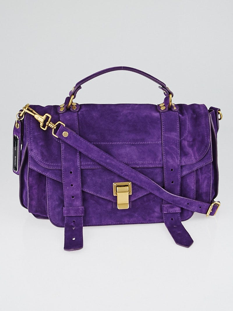 Magenta suede proenza schouler bag sales