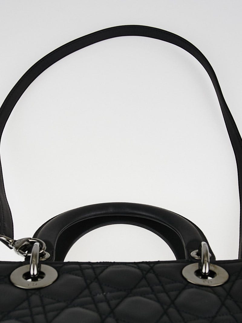 Christian Dior Limited Edition Matte Black Cannage Quilted
