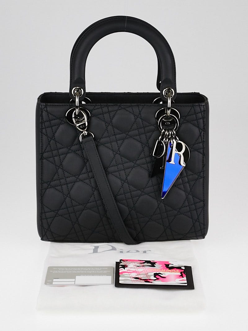 Christian Dior Limited Edition Matte Black Cannage Quilted Christian Dior Limited Edition Matte Black Cannage Quilted