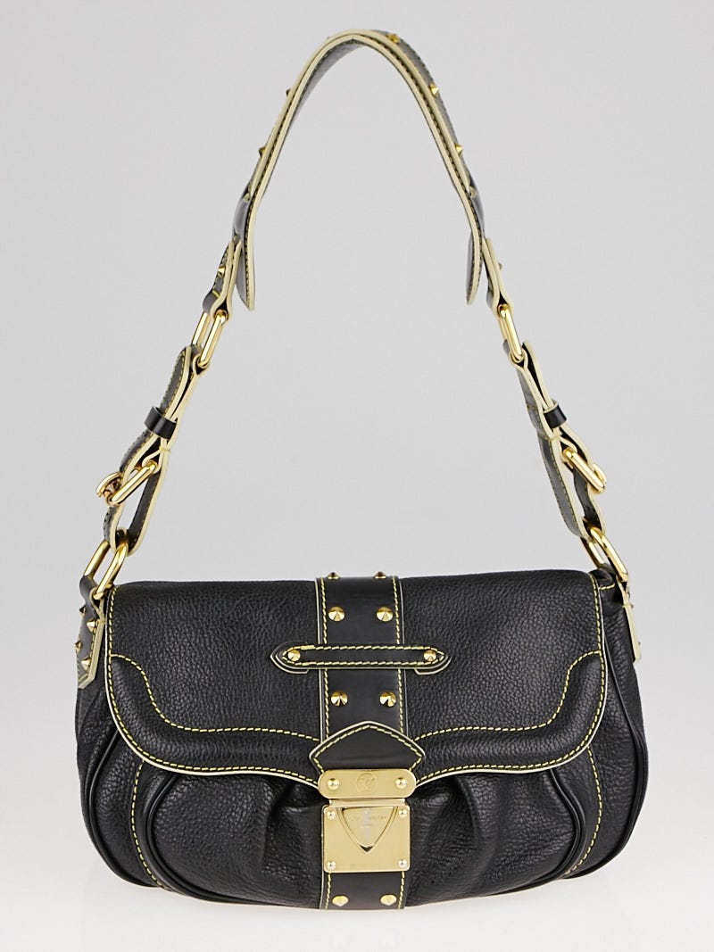 Louis Vuitton black suhali leather Le Confident shoulder bag