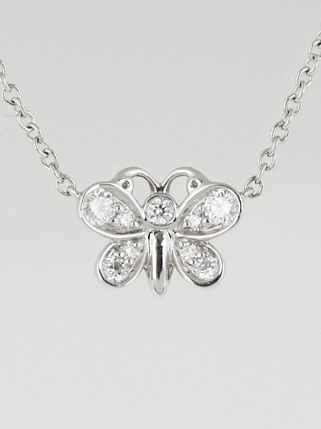 Tiffany & Co. Platinum and Diamond Enchant Butterfly Pendant