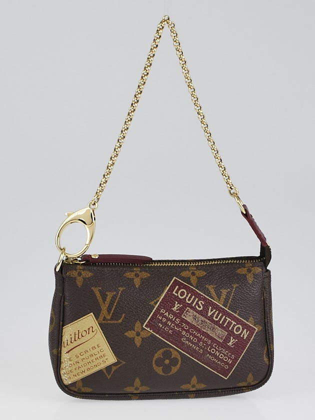 Louis Vuitton Limited Edition Monogram Patch Canvas Mini Accessories Pochette Bag
