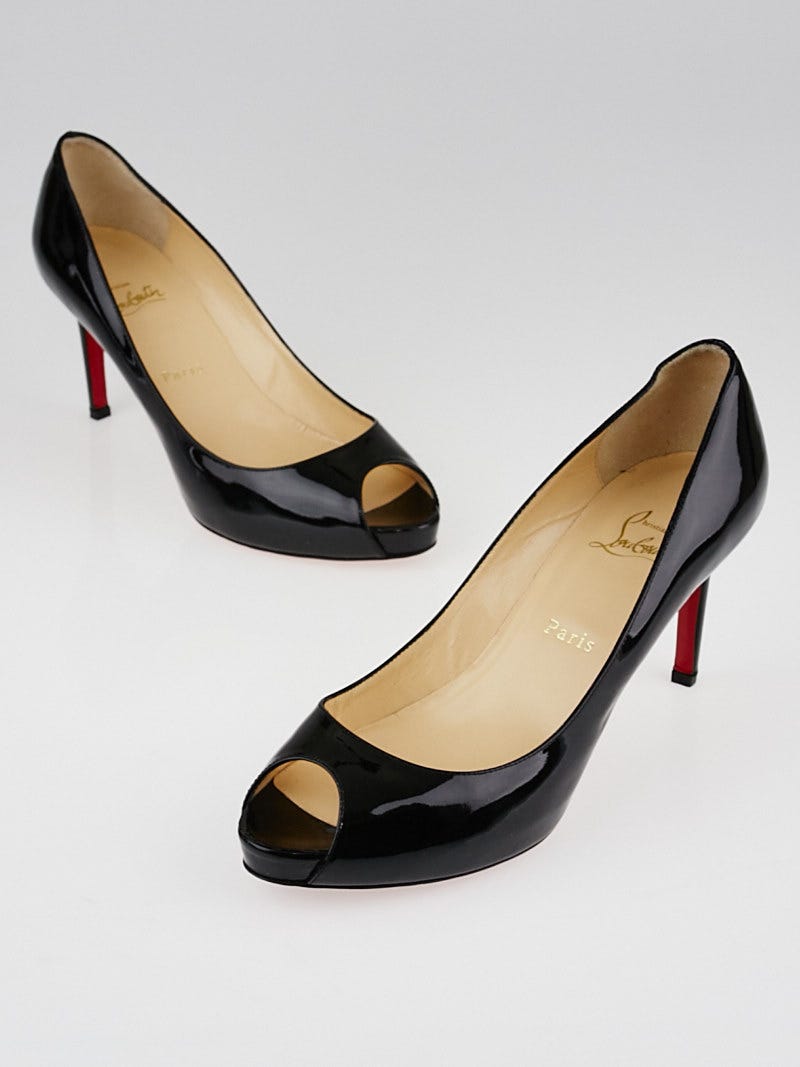 Black patent heels size 9 on sale
