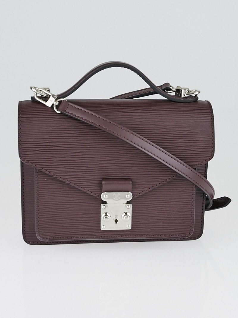 Louis Vuitton Monceau BB Plum in Epi with Silver-tone - US