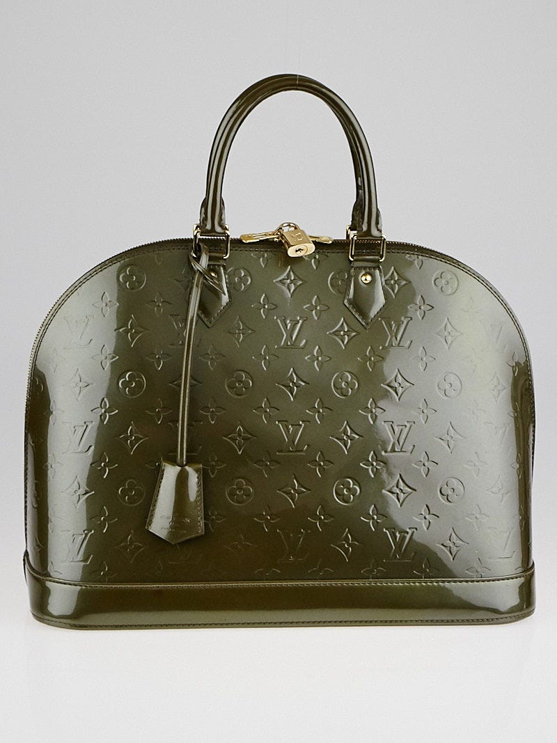 Louis Vuitton - Alma GM Monogram Vernis Leather Vert Bronze