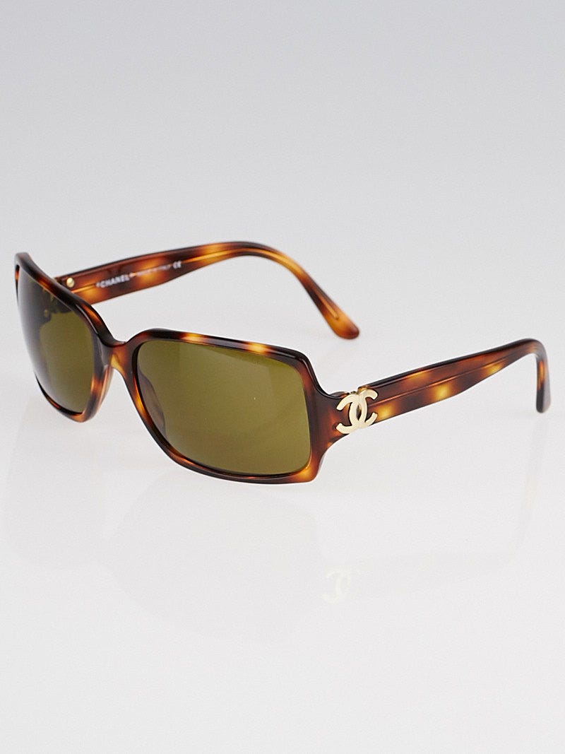 Chanel Tortoise Shell Frame CC Sunglasses-5030 | Yoogi's Closet