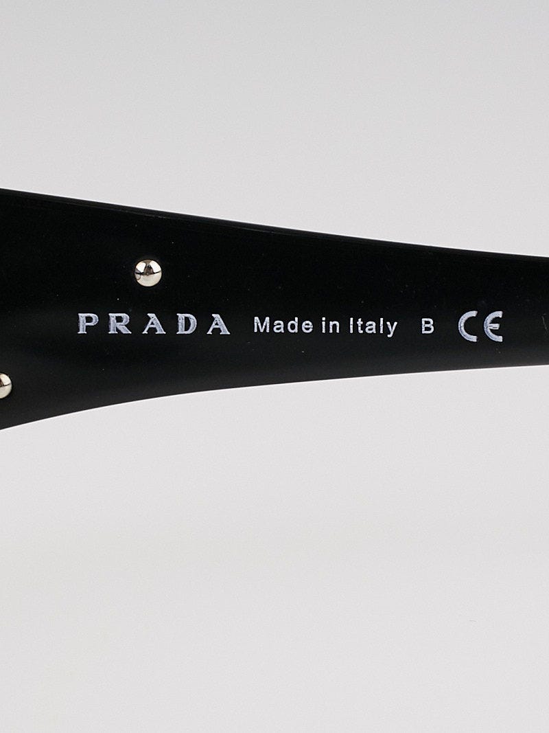 Prada Black Acetate Frame Gradient Tint Sunglasses SPR16L