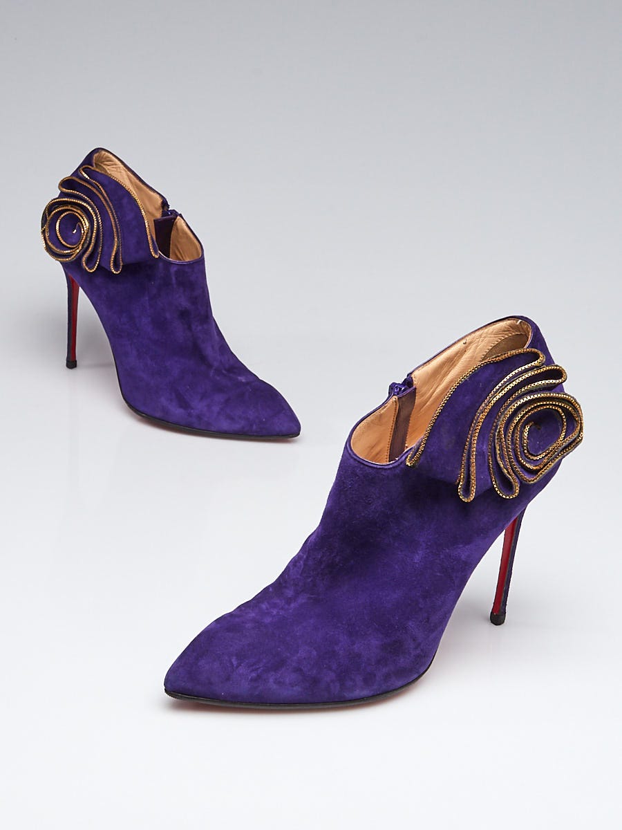 Purple clearance suede louboutins