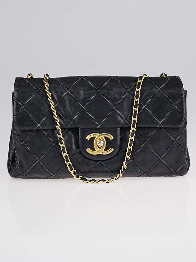 Chanel Black Quilted Leather Thin City Small Flap Bag