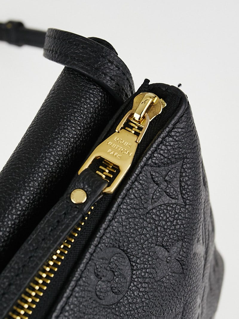 LOUIS VUITTON Twice Monogram Empreinte Leather Cerise Shoulder Bag M50259