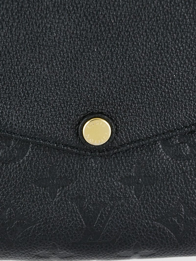 Louis Vuitton Black Monogram Empreinte Leather Twice Bag - Yoogi's Closet