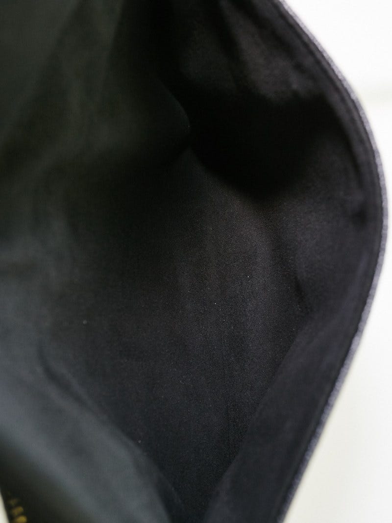 Louis Vuitton Twice Black Dark brown Leather Cloth ref.649148 - Joli Closet