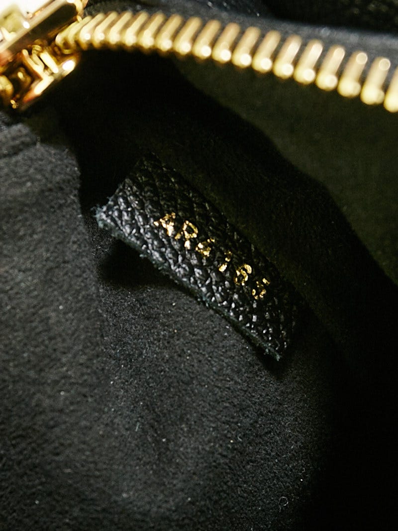 Louis Vuitton Twice Handbag Monogram Empreinte Leather Black 229114133