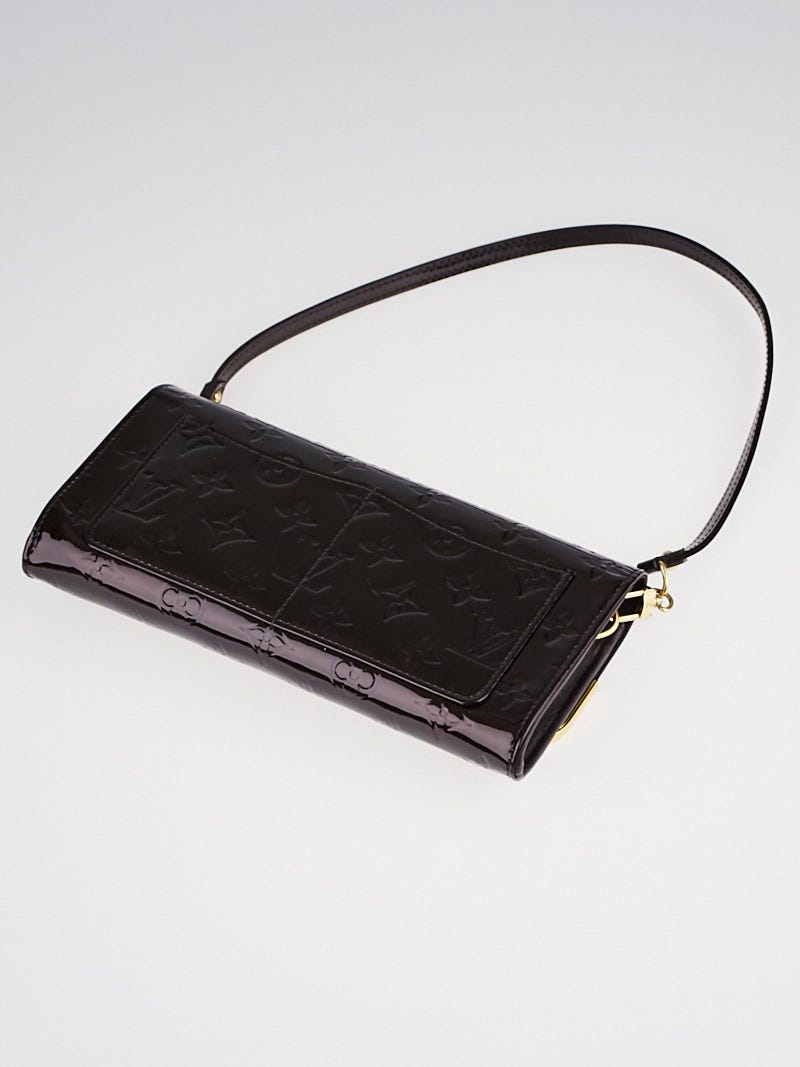 Louis Vuitton Rossmore Amarante Vernis MM Clutch/ Handbag Red Dark