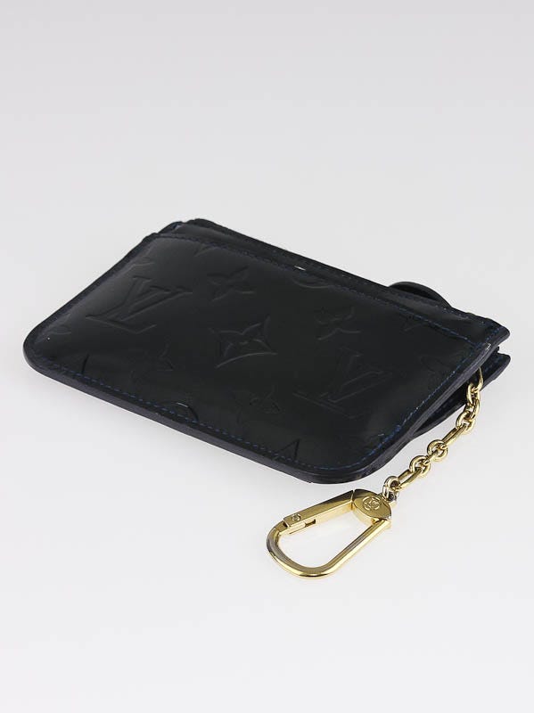 Louis Vuitton Bleu Nuit Monogram Vernis Key Pouch