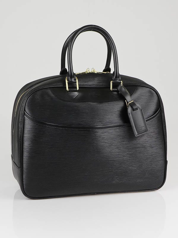 Louis Vuitton Black Epi Leather Made To Order Deauville Bag