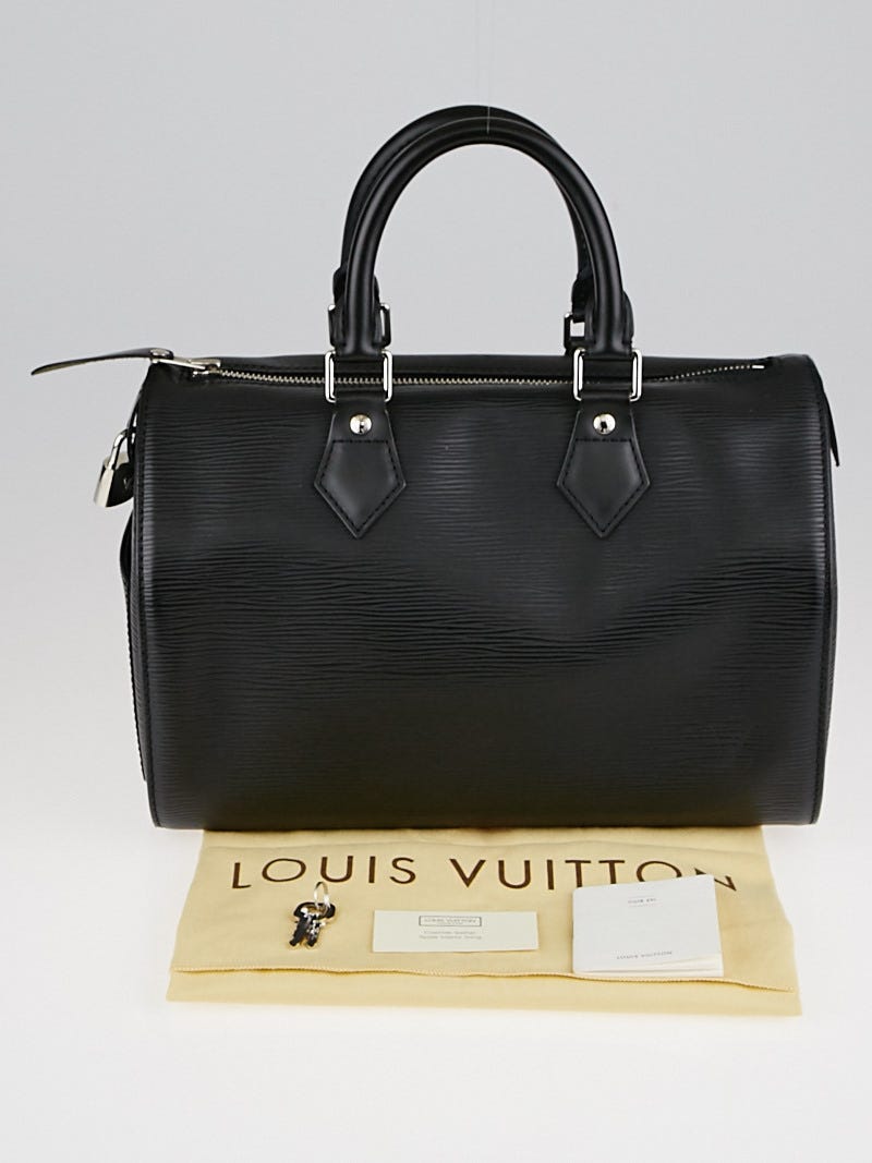 Louis Vuitton Black Epi Leather Speedy 25 Bag | Yoogi's Closet