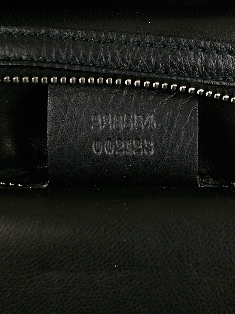 Gucci Black Pebbled Leather Icon Bit Medium Shoulder Bag