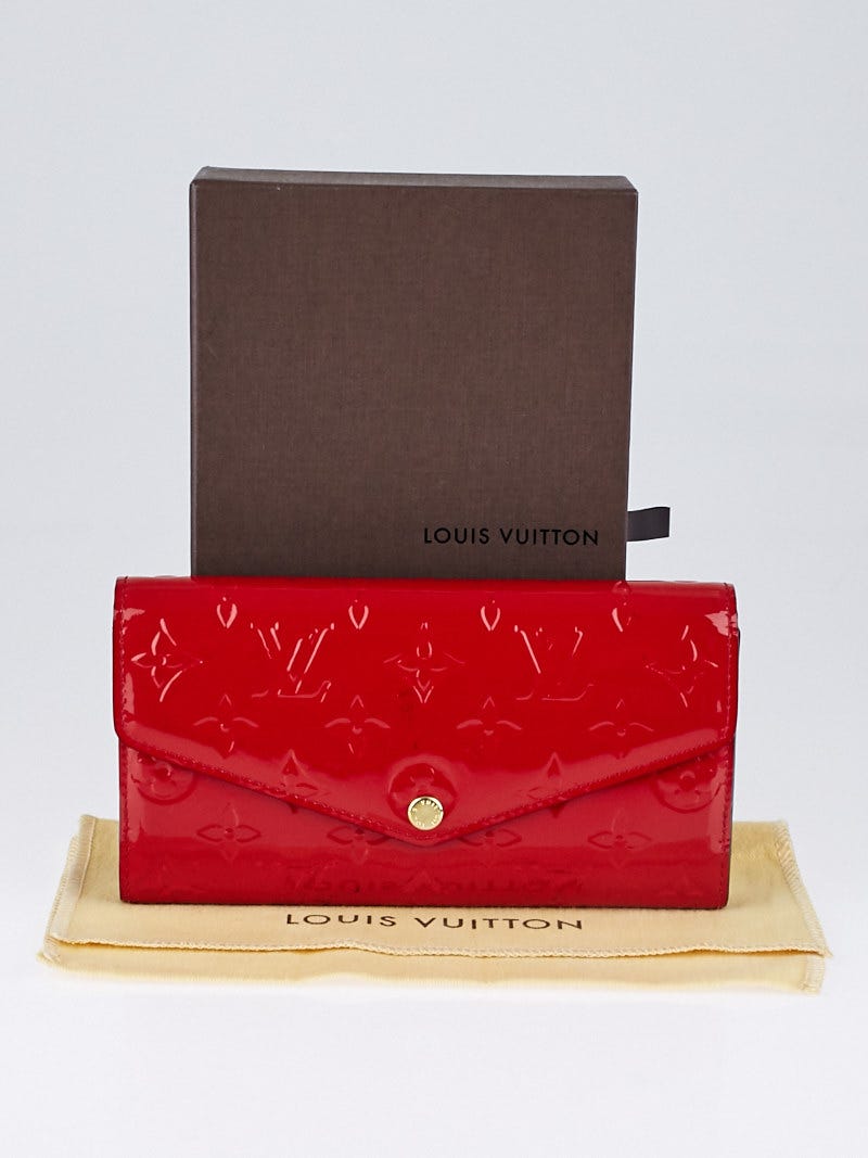 Louis Vuitton Cerise Monogram Vernis Sarah NM3 Wallet