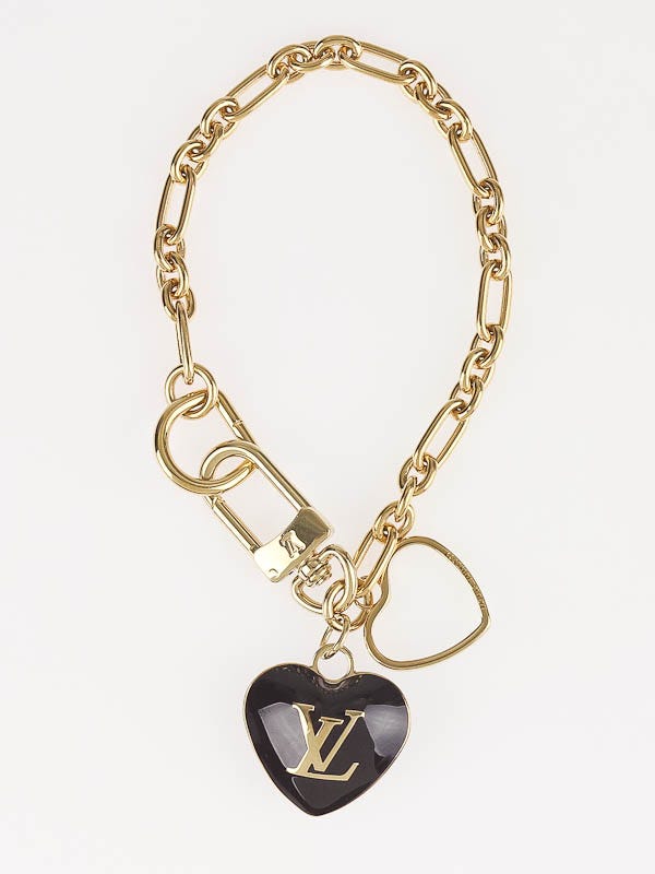 Louis Vuitton Amarante Heart Key Holder and Bag Charm