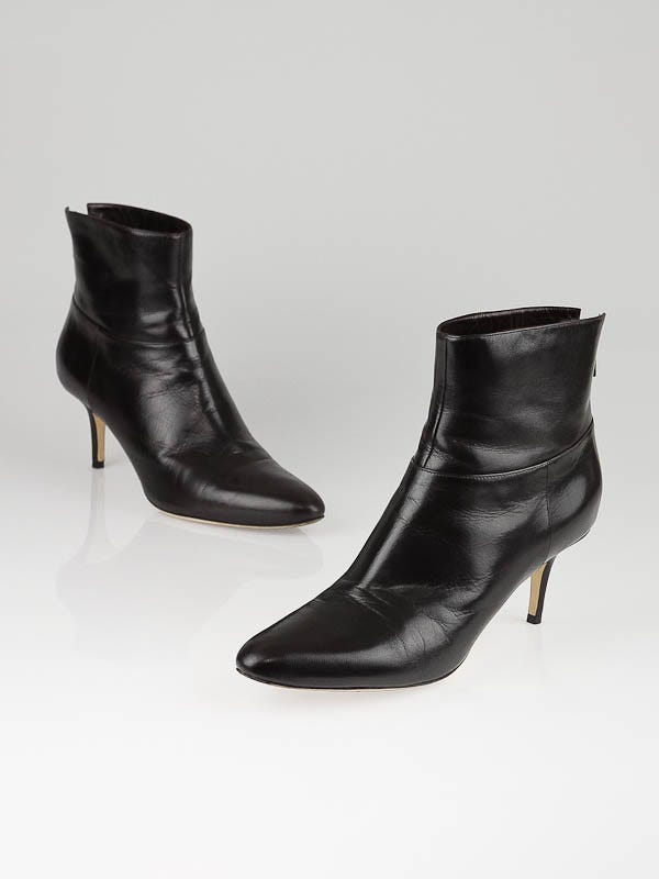 Jimmy Choo Brown Leather Keely Ankle Boots Size 11/41.5
