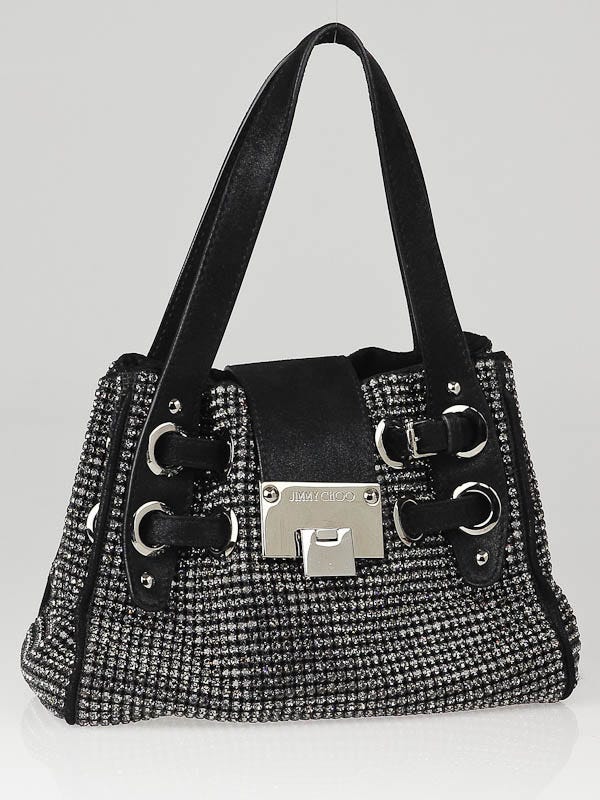 Jimmy Choo Mini Diamond-Embossed Leather Tote Bag - Bergdorf Goodman