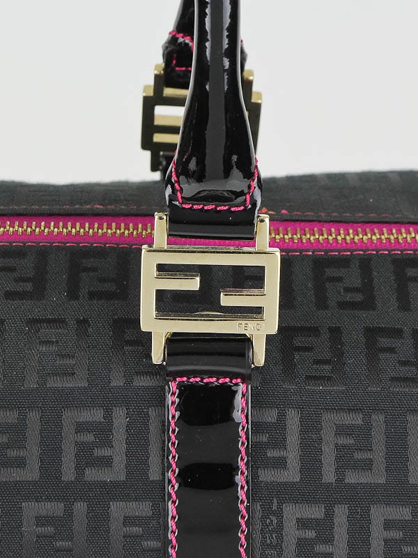人気海外ブランドアイテム｜ファッション通販 Black/Pink Fendi Zucchino 8BL098 - Bag Boston Forever Canvas その他