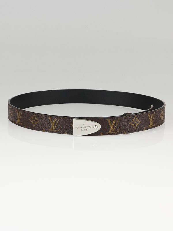 Louis Vuitton Macassar Monogram Canvas Hinge Belt Size 95