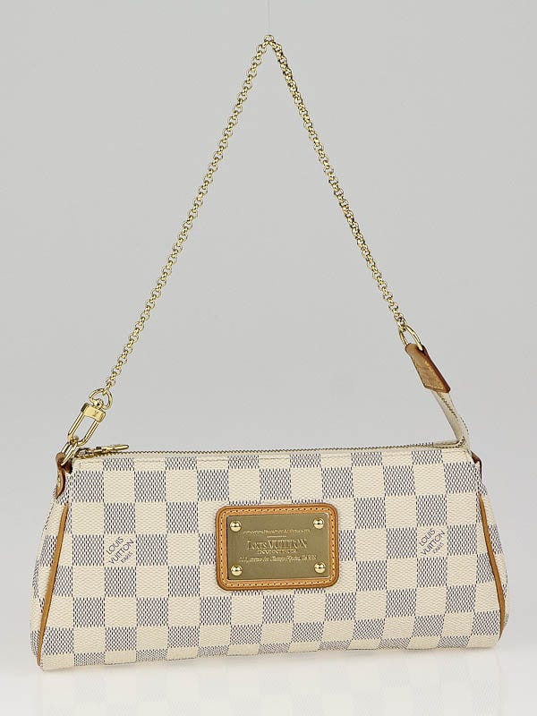 Louis Vuitton Azur Damier Canvas Eva Clutch Bag